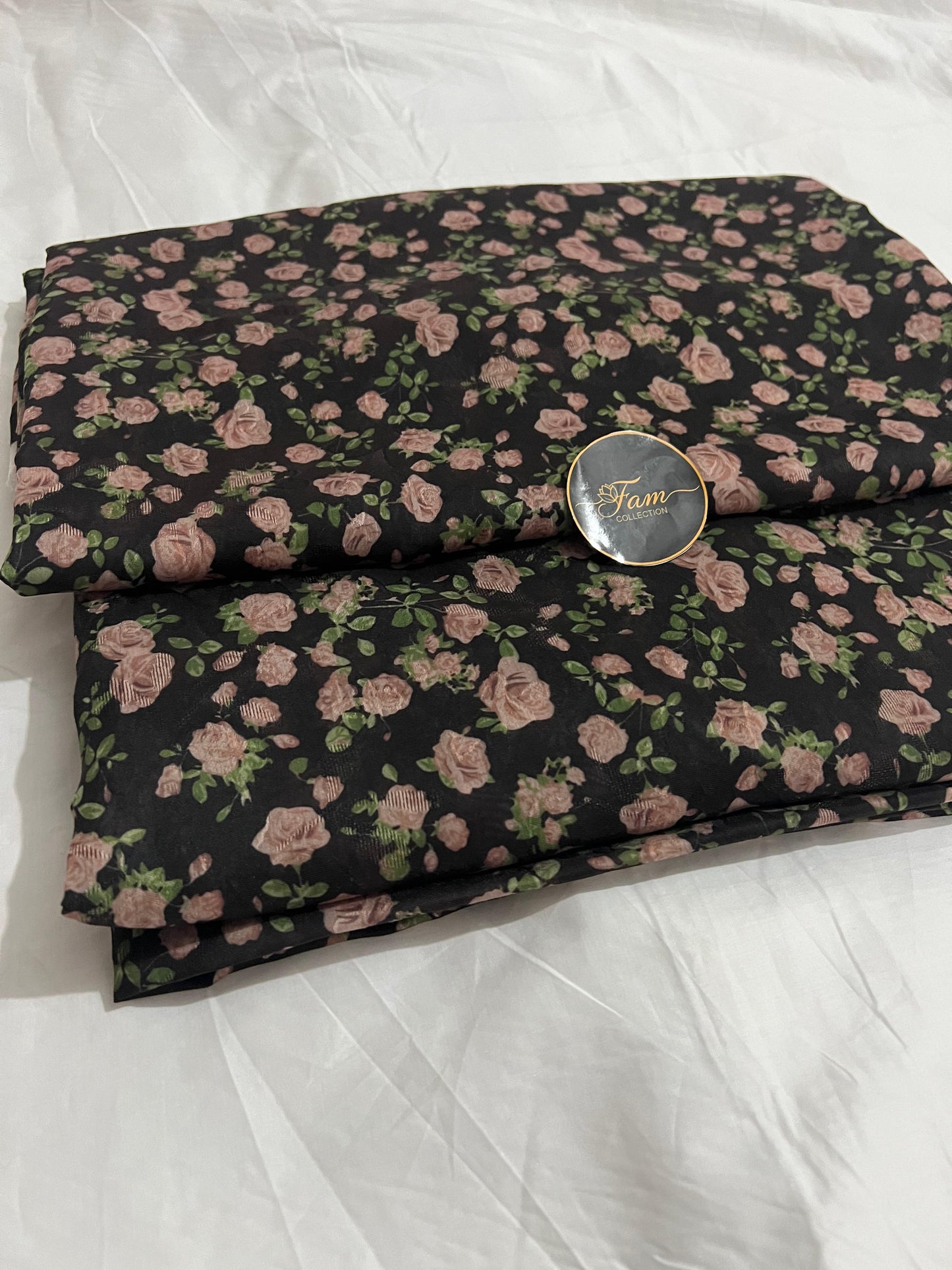 2 Piece kesariya Jacquard Fancy