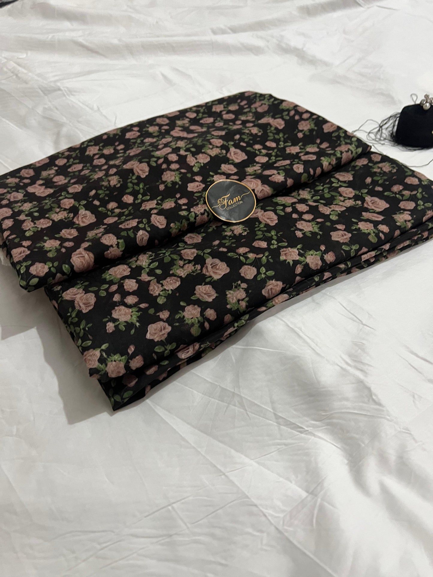 2 Piece kesariya Jacquard Fancy