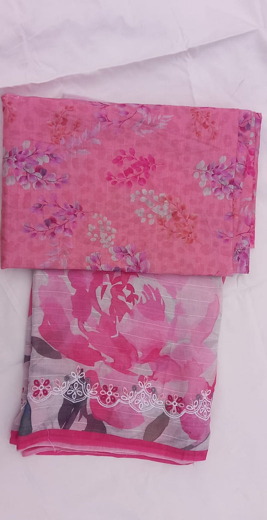 Tawakal 2 piece doriya lawn shirt and embroided dupatta